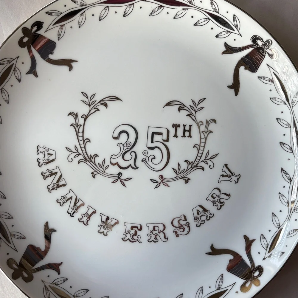 Lefton 25th Anniversary Decorative Plate - Picture 2 of 4